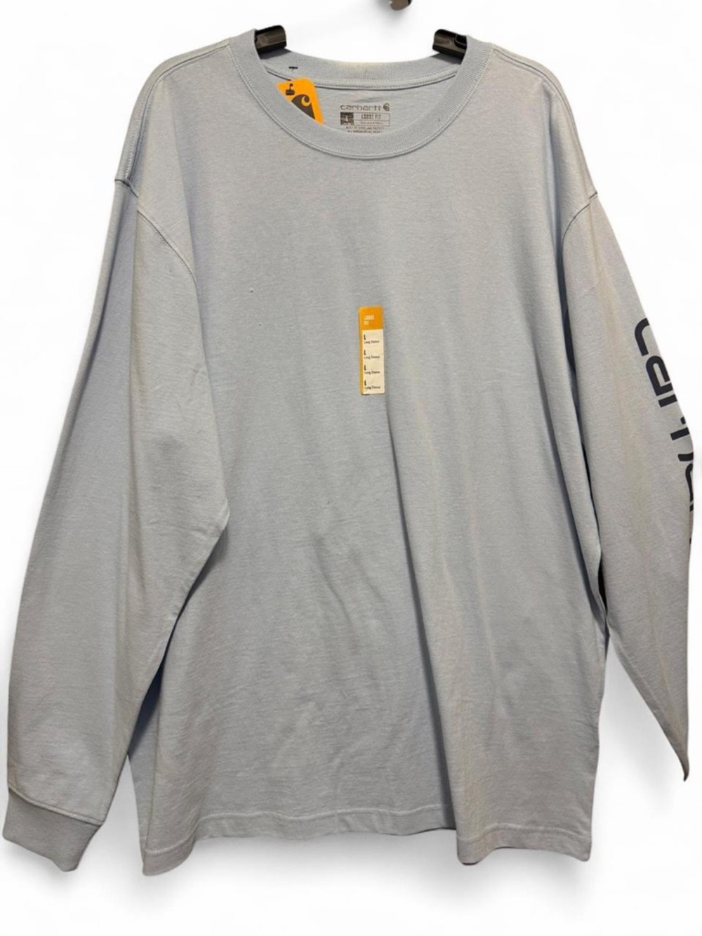 Carhartt Light Gray Long Sleeve Crewneck Tee
